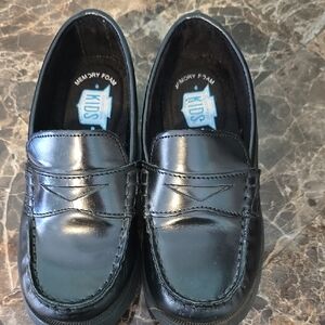 Black Kids Memory Foam Loafers
